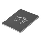 Boo Bees Halloween Geest Ontwerp Notitieblok (Linkerzijde)