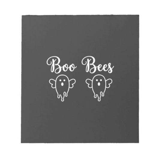Boo Bees Halloween Geest Ontwerp Notitieblok (Voorkant)