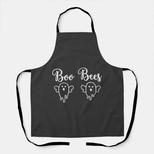 Boo Bees Halloween Geest Ontwerp Schort (Voorkant)