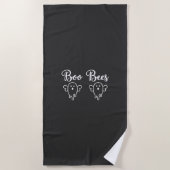 Boo Bees Halloween Geest Ontwerp Strandlaken (Voorkant)