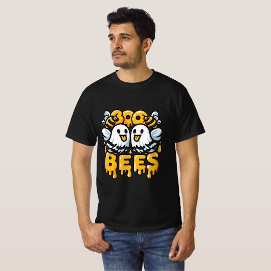 Boo Bees Halloween Geesten en Bijen T-shirt (Voorkant volledig)