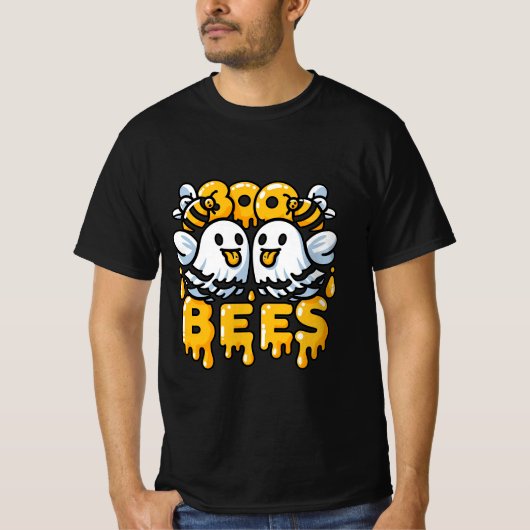 Boo Bees Halloween Geesten en Bijen T-shirt (Voorkant)