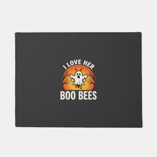 Boo Bees Halloween Geestige Bij Grappig Design_1 Deurmat (Voorkant)