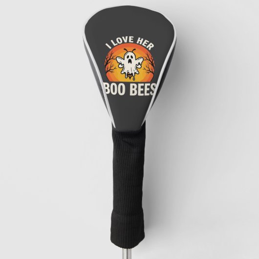 Boo Bees Halloween Geestige Bij Grappig Design_1 Golfheadcover (Voorkant)