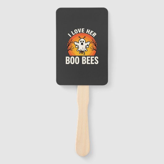 Boo Bees Halloween Geestige Bij Grappig Design_1 Handwaaier (Voorkant)