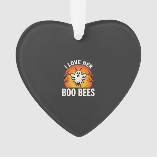 Boo Bees Halloween Geestige Bij Grappig Design_1 Ornament (voorkant)