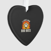 Boo Bees Halloween Geestige Bij Grappig Design_1 Ornament (voorkant)