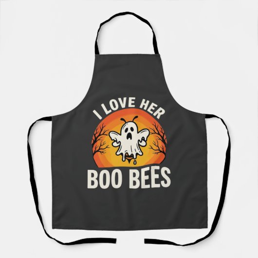 Boo Bees Halloween Geestige Bij Grappig Design_1 Schort (Voorkant)