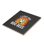 Boo Bees Halloween Geestige Bij Grappig Design_1 Tegeltje (Zijkant)