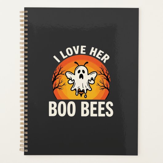 Boo Bees Halloween Geestige Bij Grappig Ontwerp_1 Planner (Voorkant)