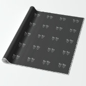 Boo Bees Halloween Spoken Ontwerp Cadeaupapier (Uitgerold)