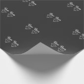 Boo Bees Halloween Spoken Ontwerp Cadeaupapier (Hoek)
