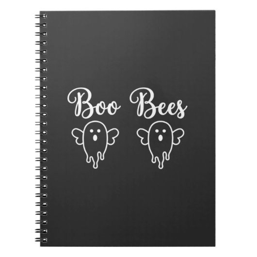Boo Bees Halloween Spoken Ontwerp Notitieboek (Voorkant)