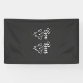 Boo Bees Halloween Spoken Ontwerp Spandoek (Horizontaal)
