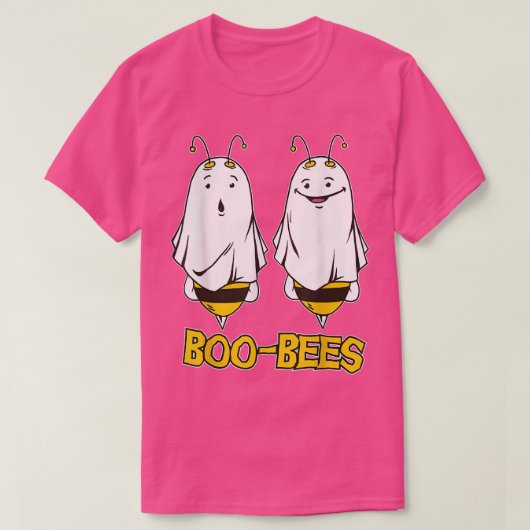 Boo Bees Happy Halloween couple  T-shirt (Design voorkant)