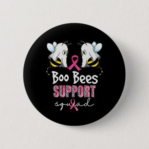 Boo Bees ondersteunt Squad Borstkanker in oktober Ronde Button 5,7 Cm