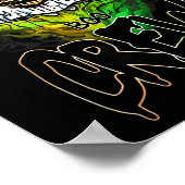 Boo bemanning zwarte spook Halloween spook spook k Poster (Hoek)