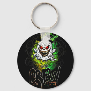 Boo bemanning zwarte spook Halloween spook spook k Sleutelhanger