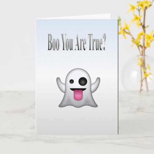 Boo Ben Jij Echt? Kaart (Gele Bloem)