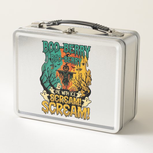 Boo Berry Pie Ijs Scream Pompoen Scarecrow Hallowe (Voorkant)