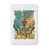 Boo Berry Pie Ijs Scream Pompoen Scarecrow Hallowe Badmat (Voorkant Verticaal)