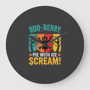 Boo-Berry Taart Halloween Ijs Scream Ontwerp Grote Klok