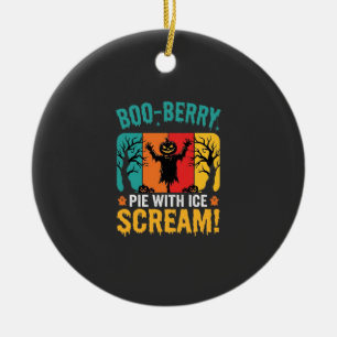 Boo-Berry Taart Halloween Ijs Scream Ontwerp Keramisch Ornament