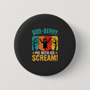 Boo-Berry Taart Halloween Ijs Scream Ontwerp Ronde Button 5,7 Cm