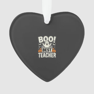 Boo Beste Leraar Halloween Geest Ontwerp_1 Ornament