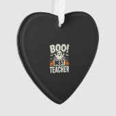 Boo Beste Leraar Halloween Geest Ontwerp_1 Ornament (voorkant)
