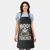 Boo Beste Leraar Halloween Geest Ontwerp_1 Schort (Gedragen)
