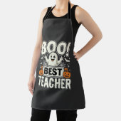 Boo Beste Leraar Halloween Geest Ontwerp_1 Schort (Insitu)