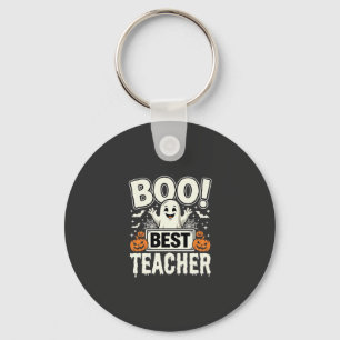 Boo Beste Leraar Halloween Geest Ontwerp_1 Sleutelhanger
