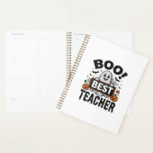 Boo Beste Leraar Vintage Halloween Leraar Ontwerp_ Planner (Display)