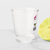 Boo bijen - borstkanker shot glas (Links)