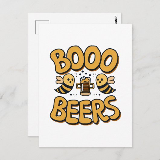Boo bijen briefkaart (Voorkant / Achterkant)