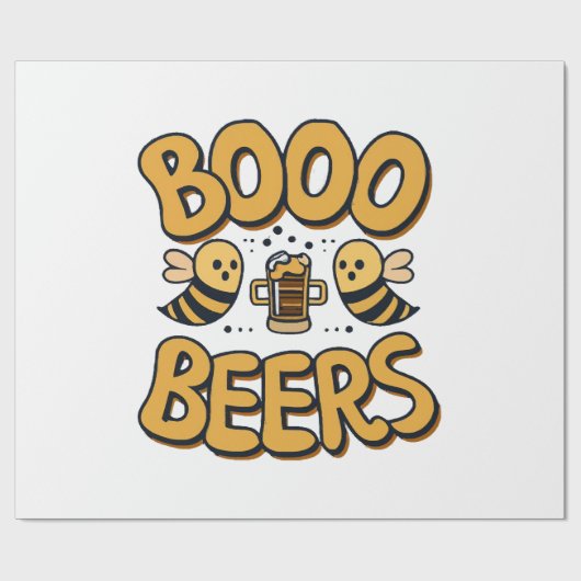 Boo Bijen Cadeaupapier (Vlak)