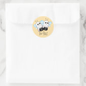Boo-Bijen Geest Ronde Sticker (Tas)