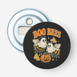 Boo Bijen Grappige Geest Bij Pun Schattig Hallowee Button Flesopener