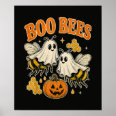 Boo Bijen Grappige Geest Bij Pun Schattig Hallowee Poster (Voorkant)