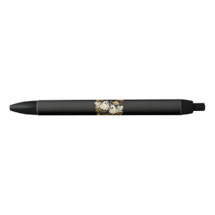 Boo Bijen Grappige Geest Bij Pun Schattig Hallowee Zwarte Inkt Pen