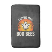 Boo Bijen Halloween Geest Bij Grappig Ontwerp_1 Badmat (Voorkant Verticaal)