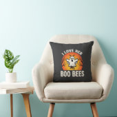 Boo Bijen Halloween Geest Bij Grappig Ontwerp_1 Kussen (Stoel)