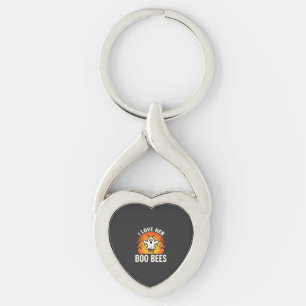 Boo Bijen Halloween Geest Bij Grappig Ontwerp_1 Sleutelhanger