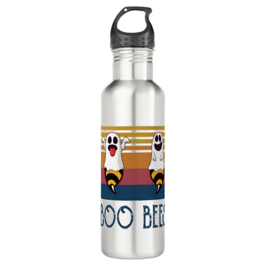 Boo Bijen Paar Ghost Halloween shirt Waterfles (Voorkant)