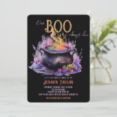 Boo Bijna Verschuldigd Zwart Roze Cauldron Baby sh Kaart (Staand voorkant)