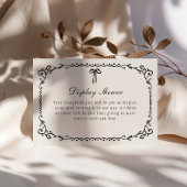 Boo Black Bow Lijst Halloween Informatiekaartje