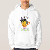 Boo Black Cat, Scary Pumpkin Coffee Halloween Hoodie (Voorkant)