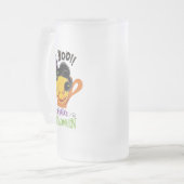Boo Black Cat, Scary Pumpkin Coffee Halloween Matglas Bierpul (Voorkant links)