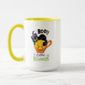Boo Black Cat, Scary Pumpkin Coffee Halloween Mok (Links)